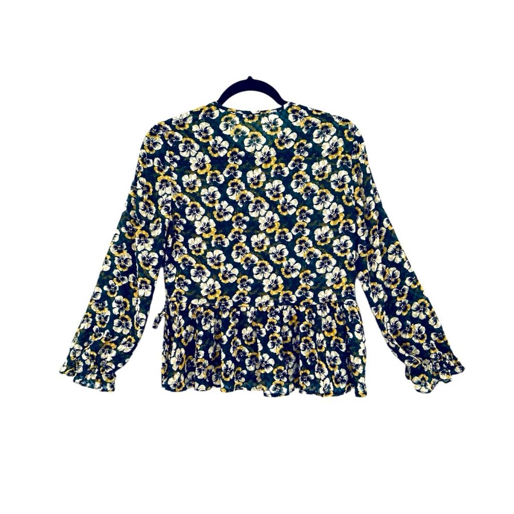 Madewell Drawstring Ruffle-Hem Top - Picture 7 of 7